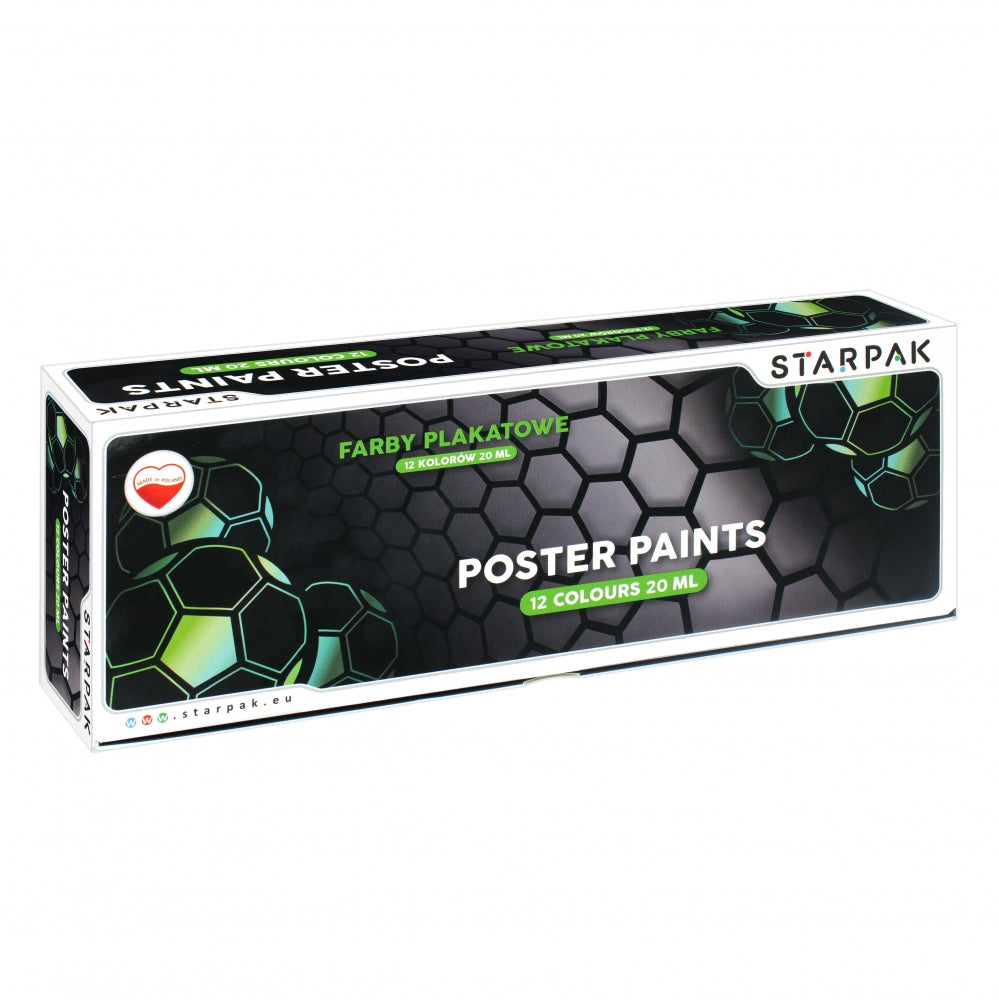 Farby plakatowe 12kolorów 20ml Football