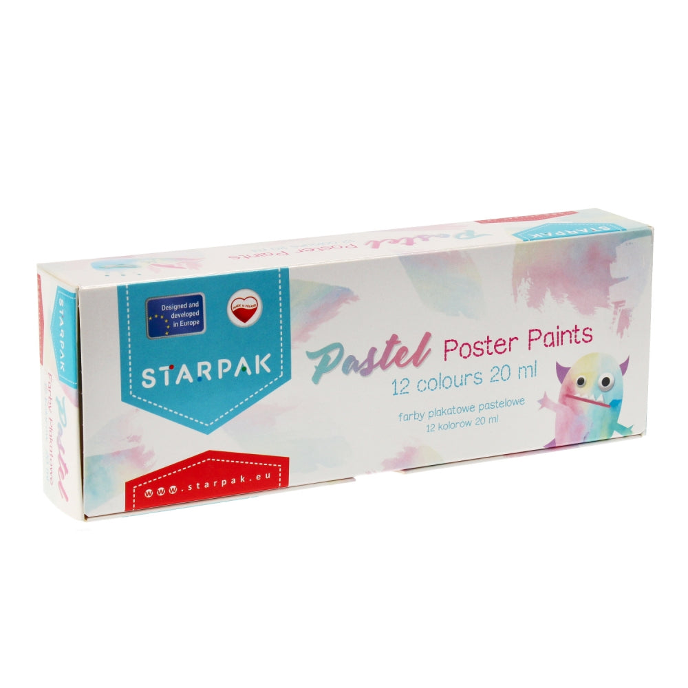 Farby plakatowe 12kol. 20ml Pastel FOL