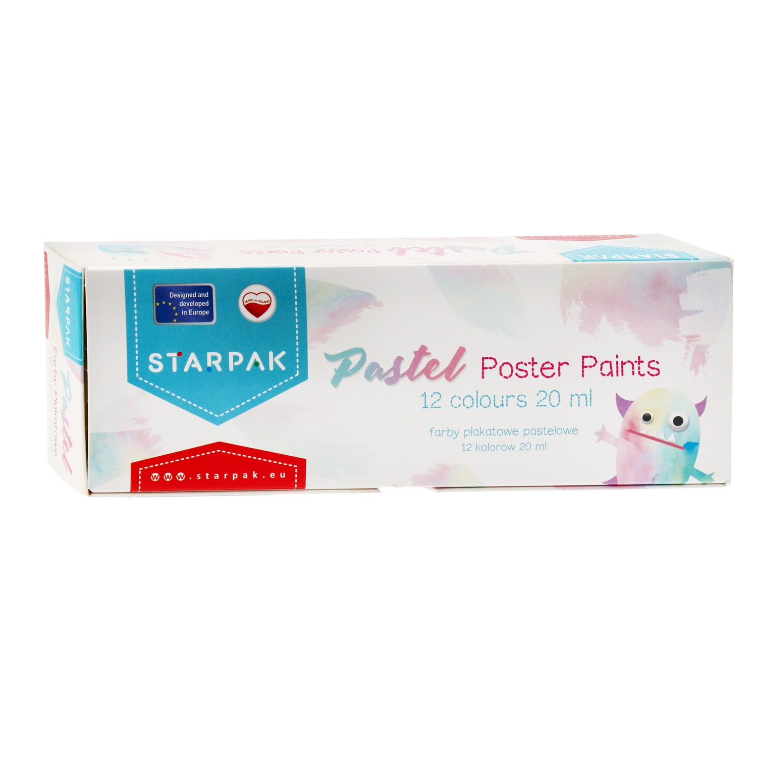 Farby plakatowe 12kol. 20ml Pastel FOL