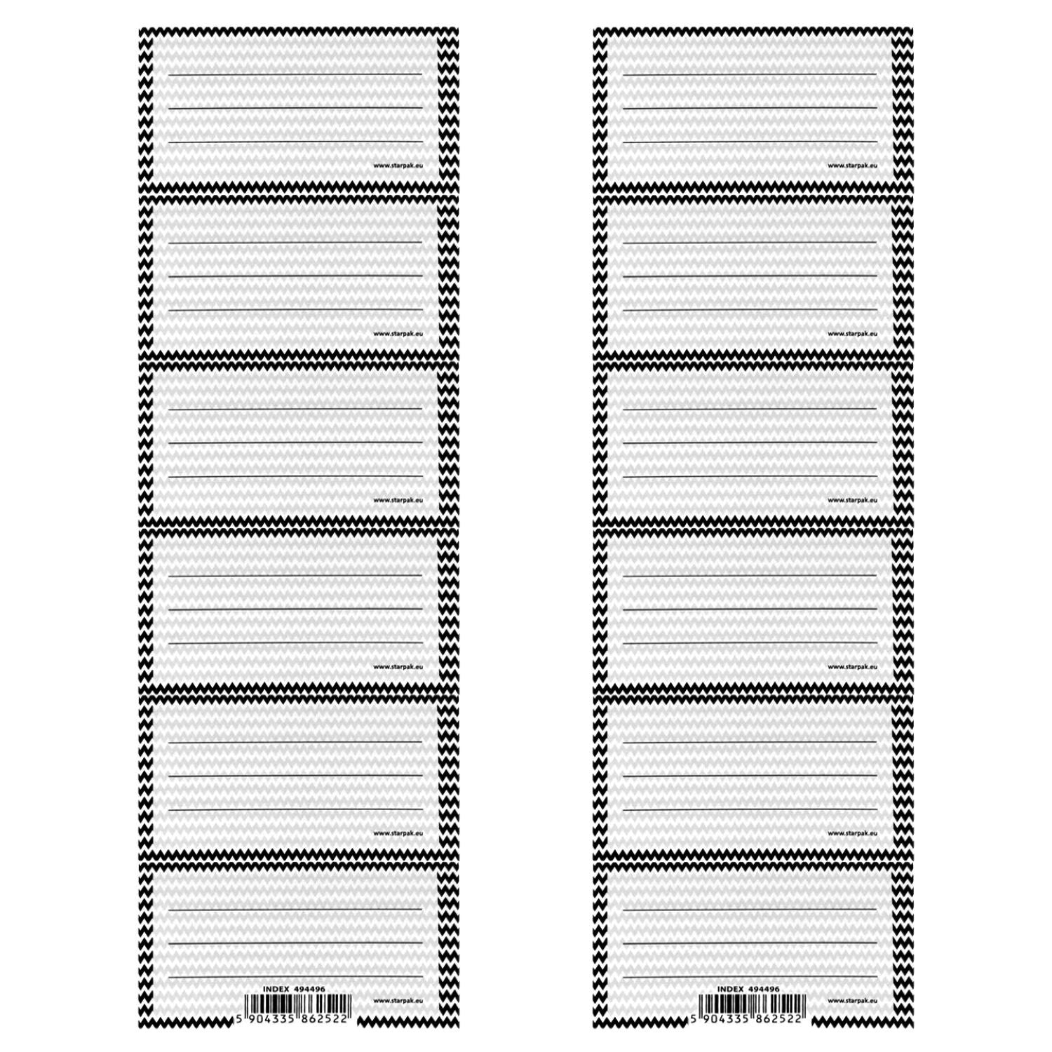 Naklejki na zeszyt Ramka B&W1 A 25
