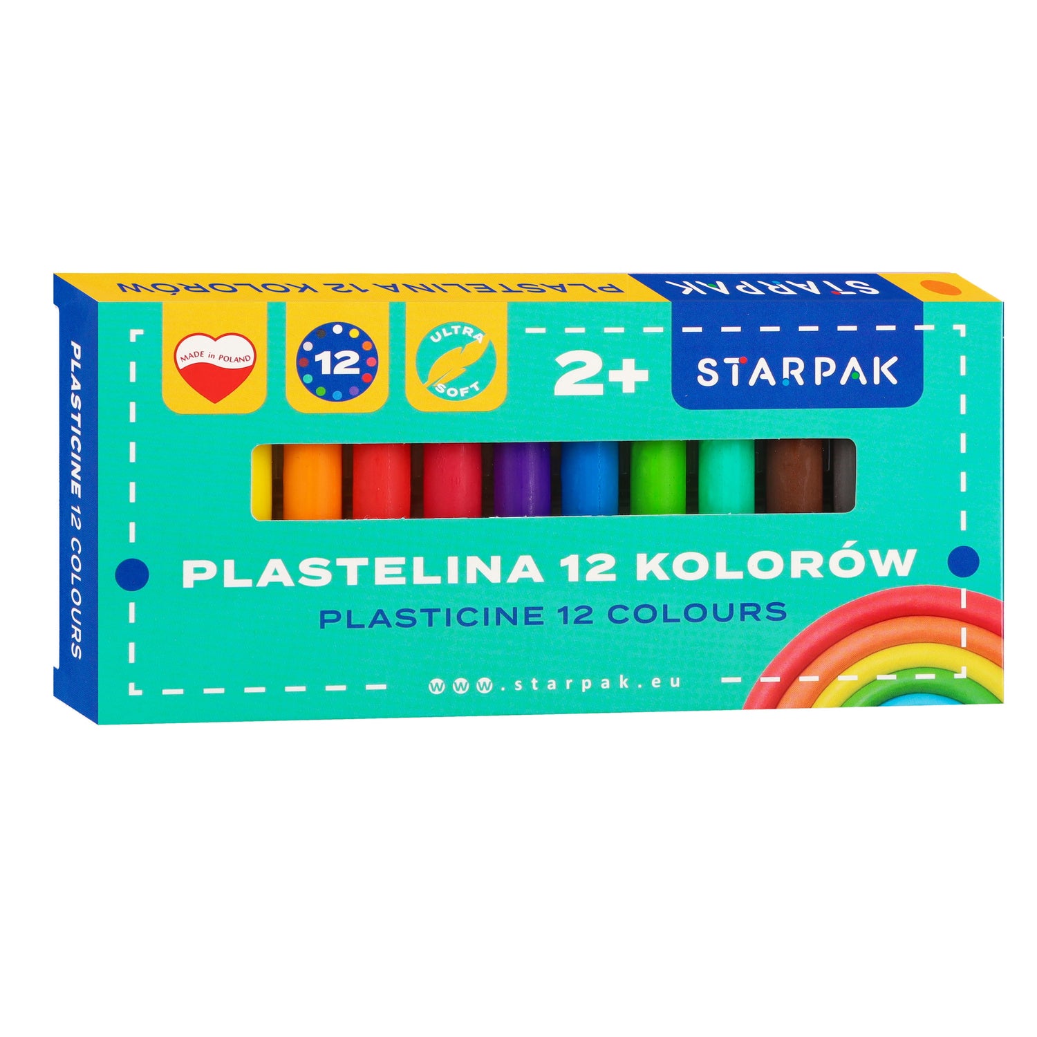 Plastelina 12 kolorów School