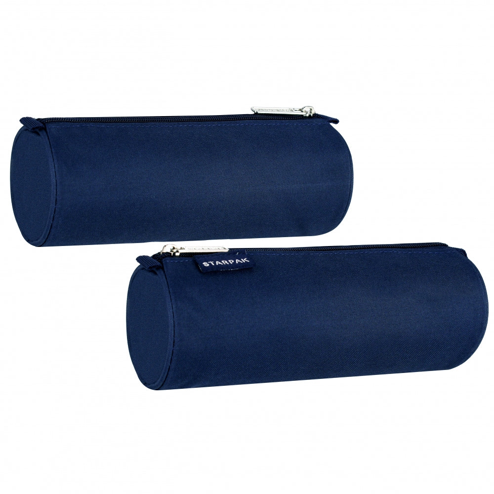 Piórnik tuba 1zamek Navy blue
