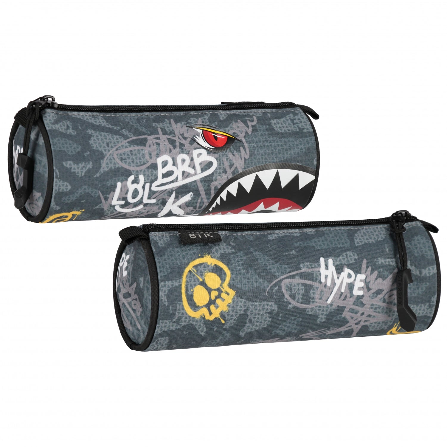 Piórnik tuba 1zamek Shark