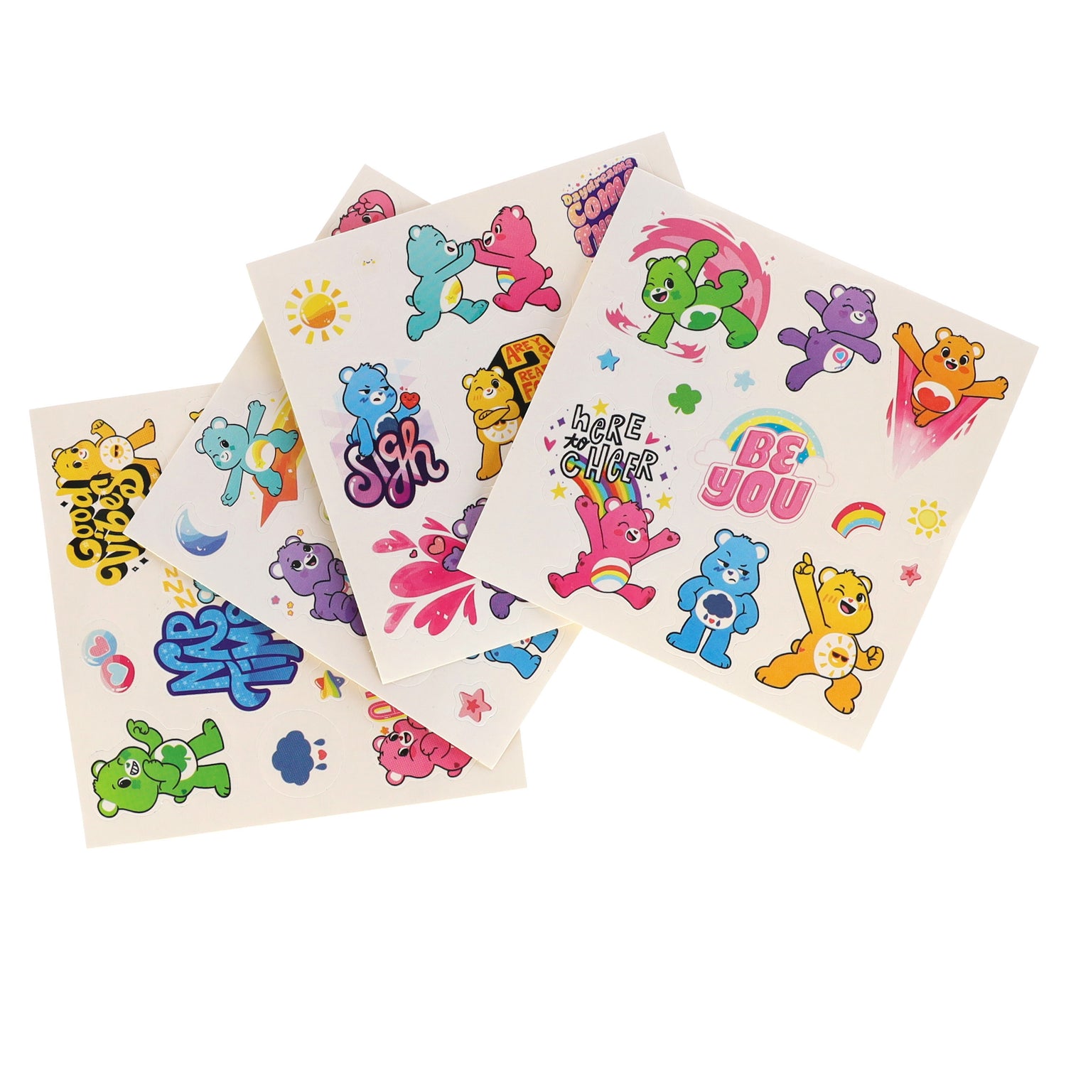 Farby do malowania twarzy 6 kolorów z naklejkami Care Bears