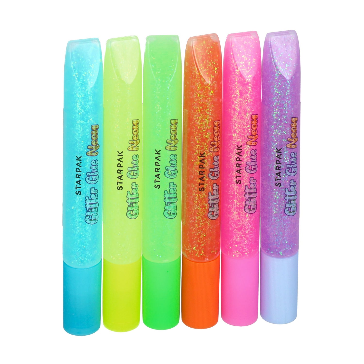 Klej brokatowy 10,5ml 6 kolorów neon