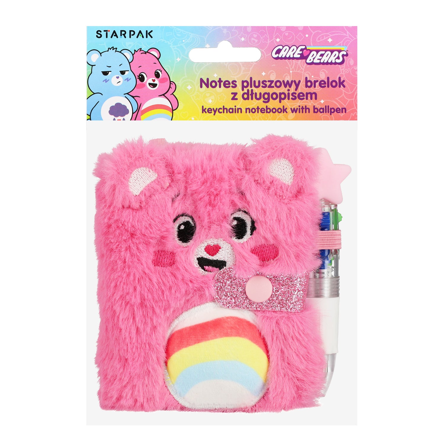 Notes pluszowy brelok Care Bears