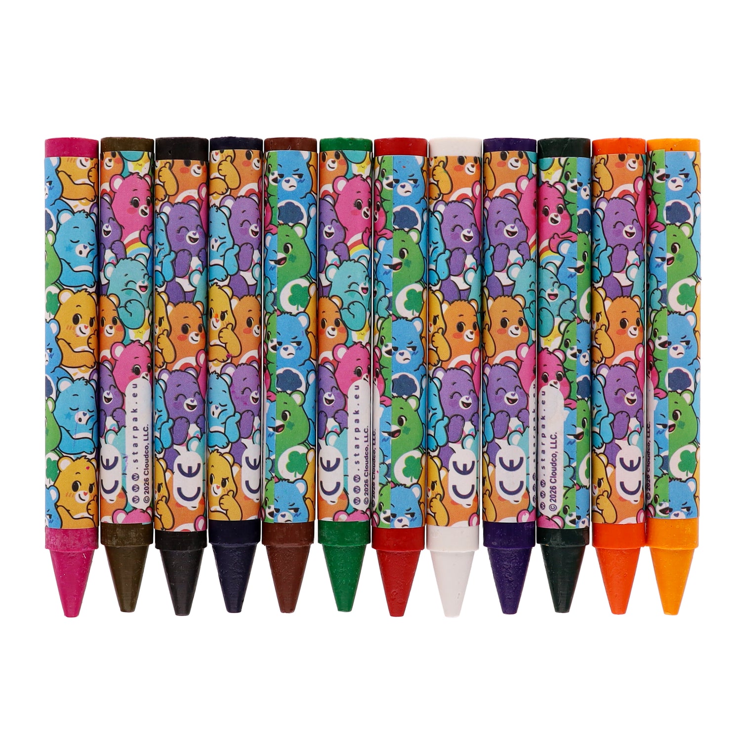 Kredki woskowe Jumbo 12 kolorów Care Bears