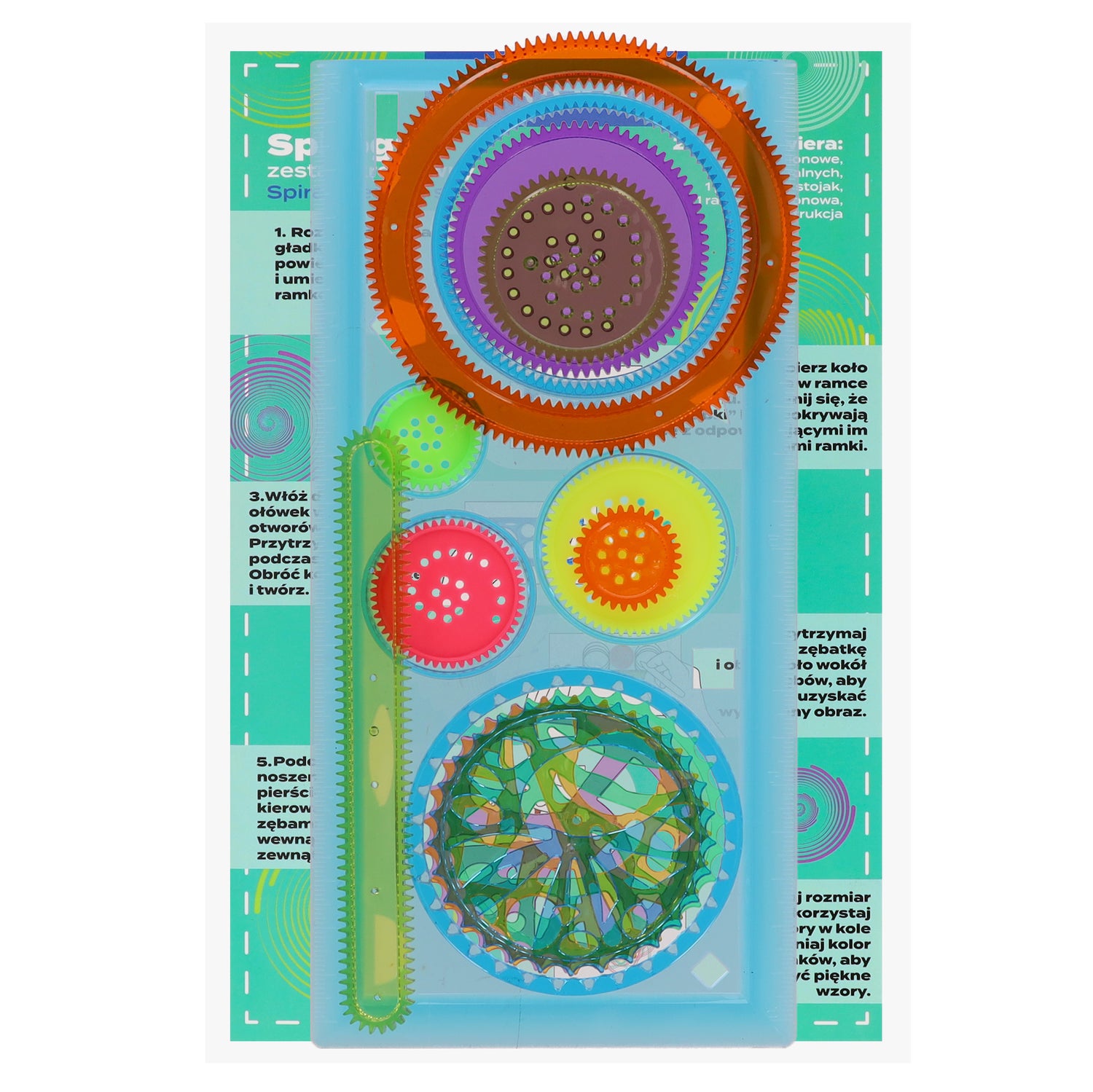 Szablon kreślarski Spirograf