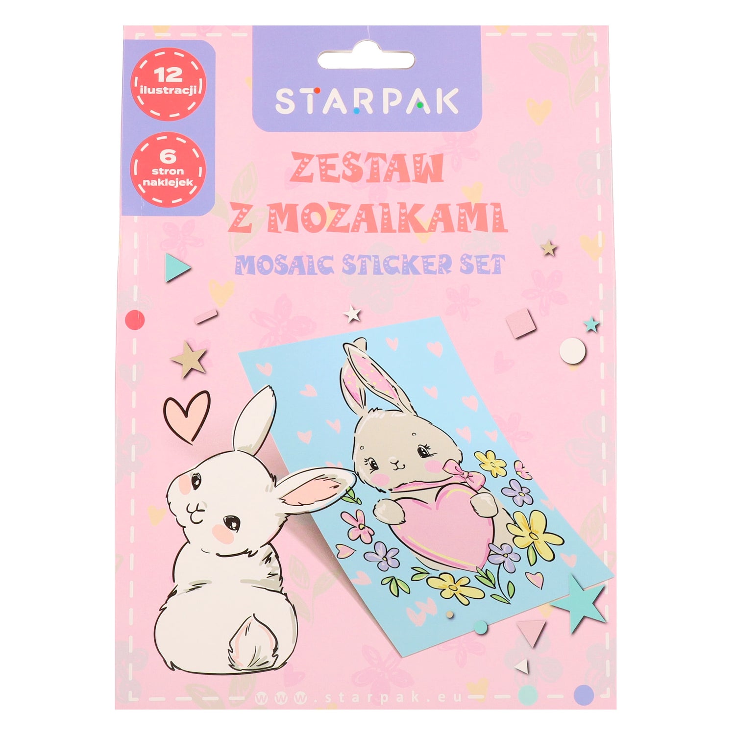 Zestaw kreatywny Książeczka z mozaikami Rabbit