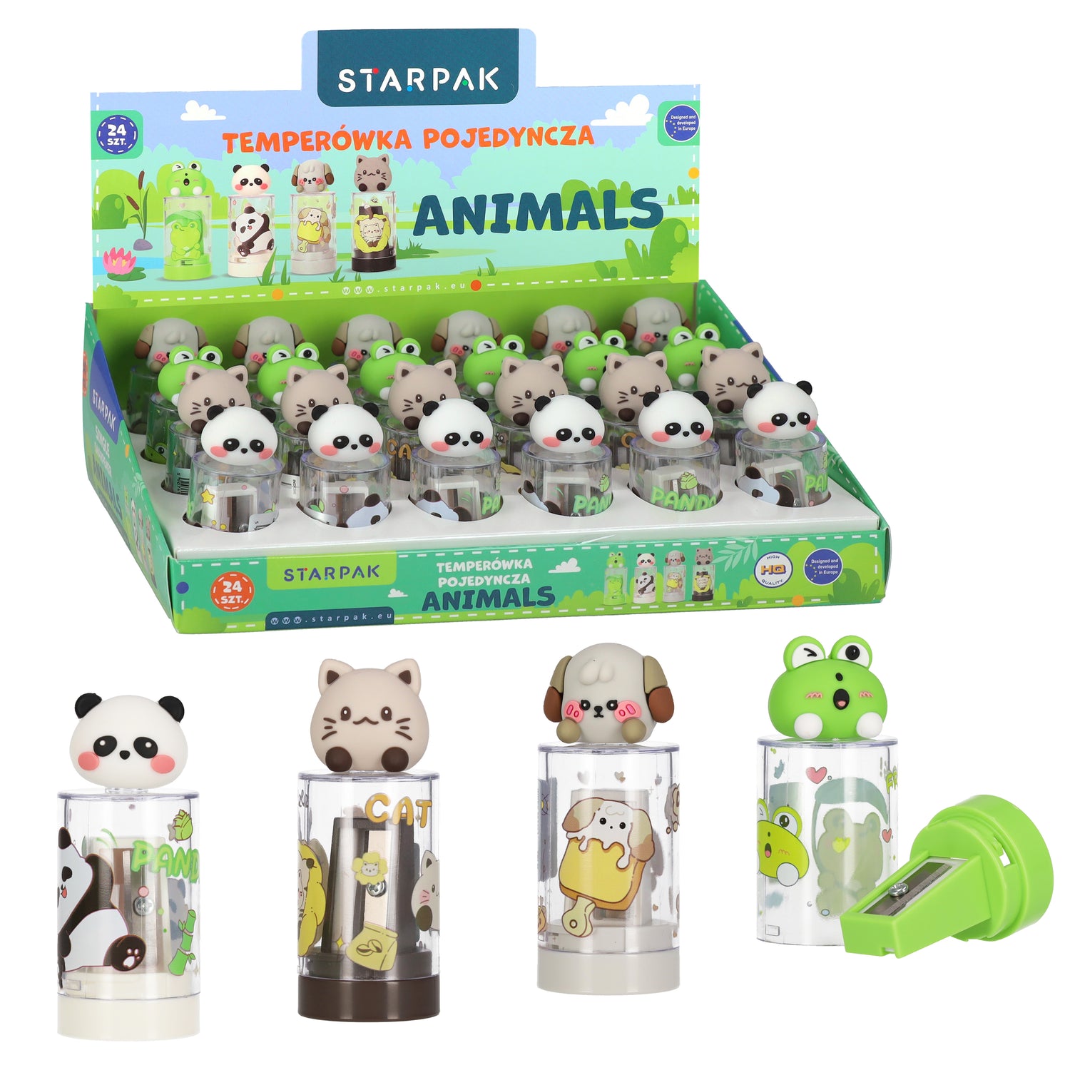 Temperówka pojedyncza Animal2 mix A 24