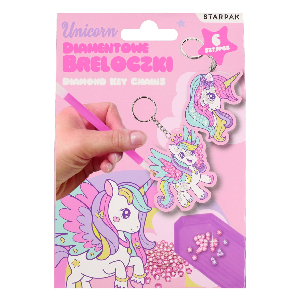 Zestaw kreatywny Brelok mozaika Unicorn