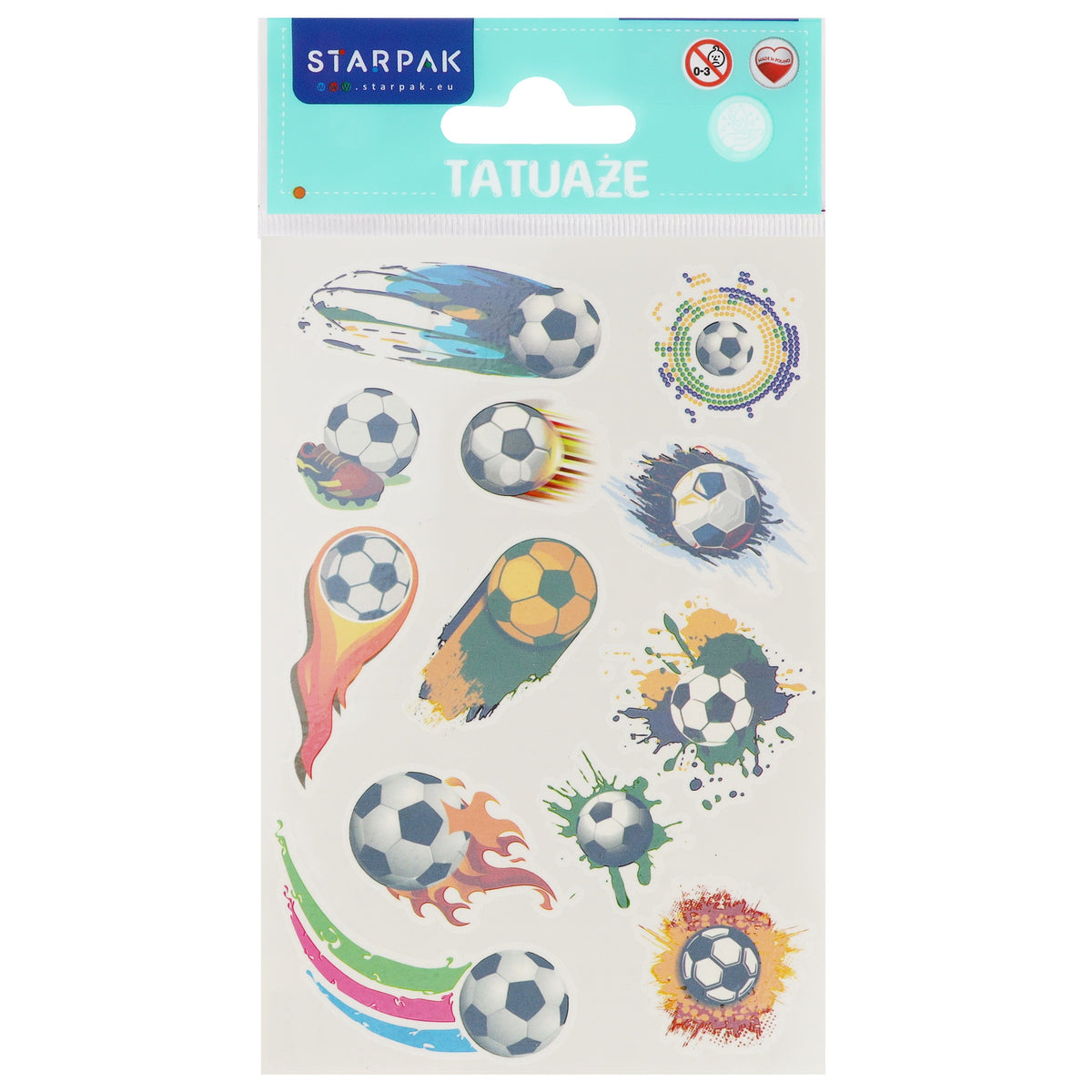 Tatuaże 10x19 cm Football STARPAK 583868