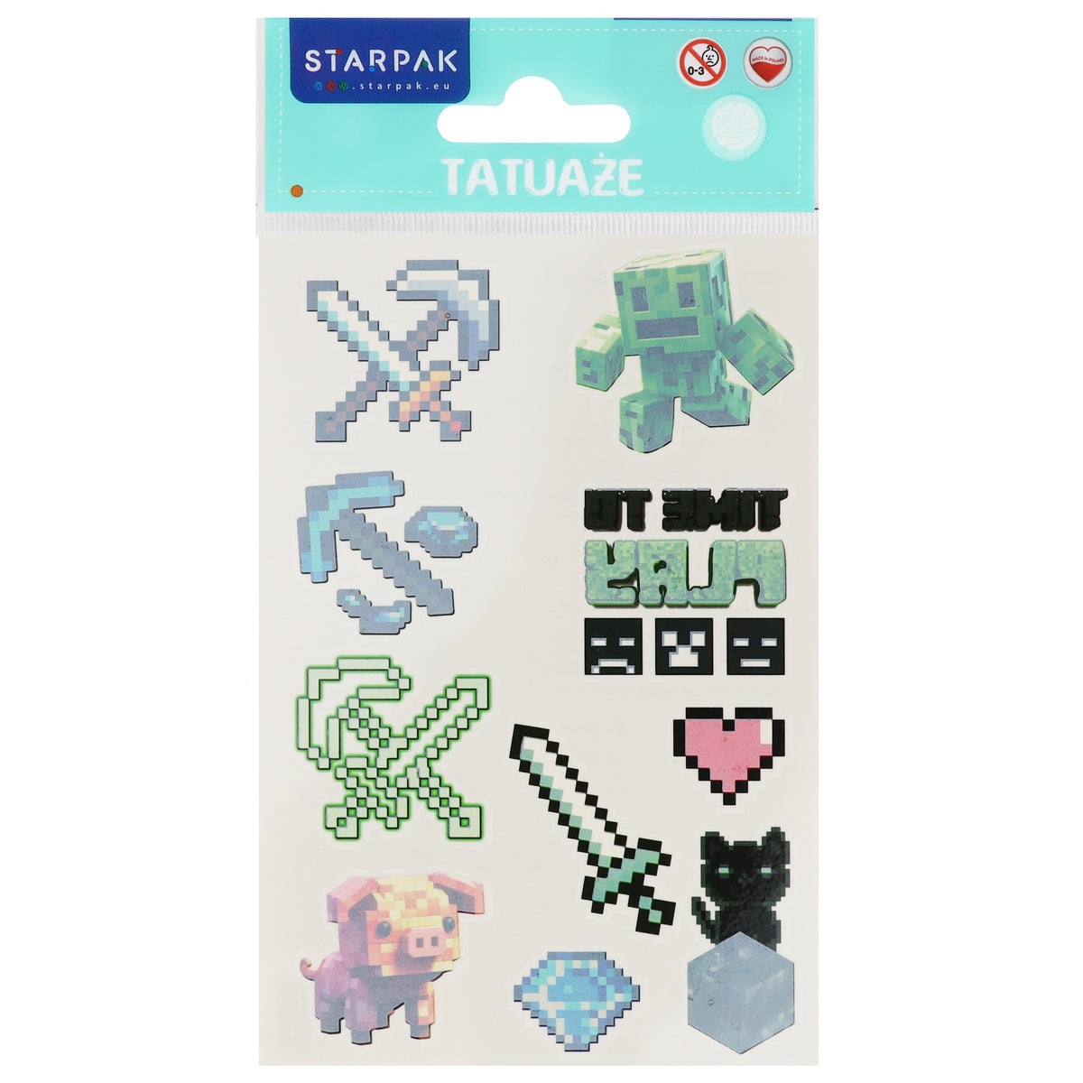 Tatuaże 10 x19 cm Pixel