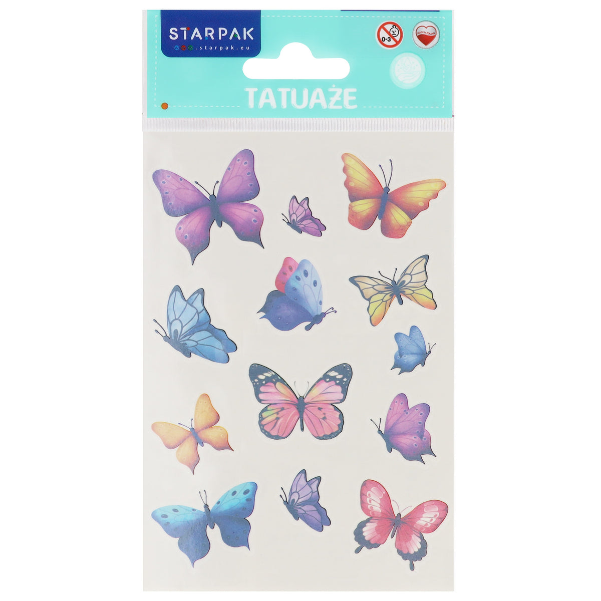 Tatuaże 10x19 cm Motyl