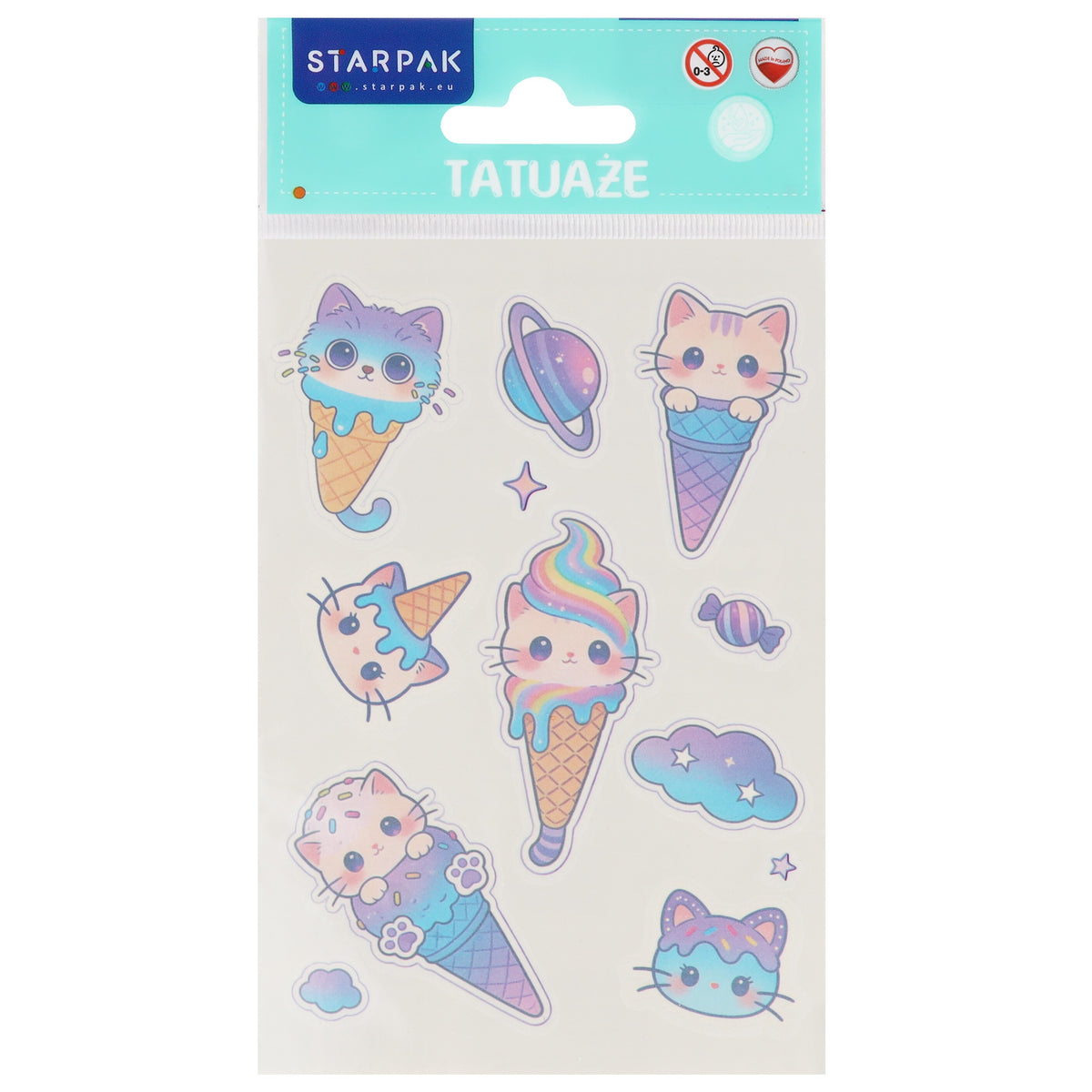 Tatuaże 10x19 cm Kawaii