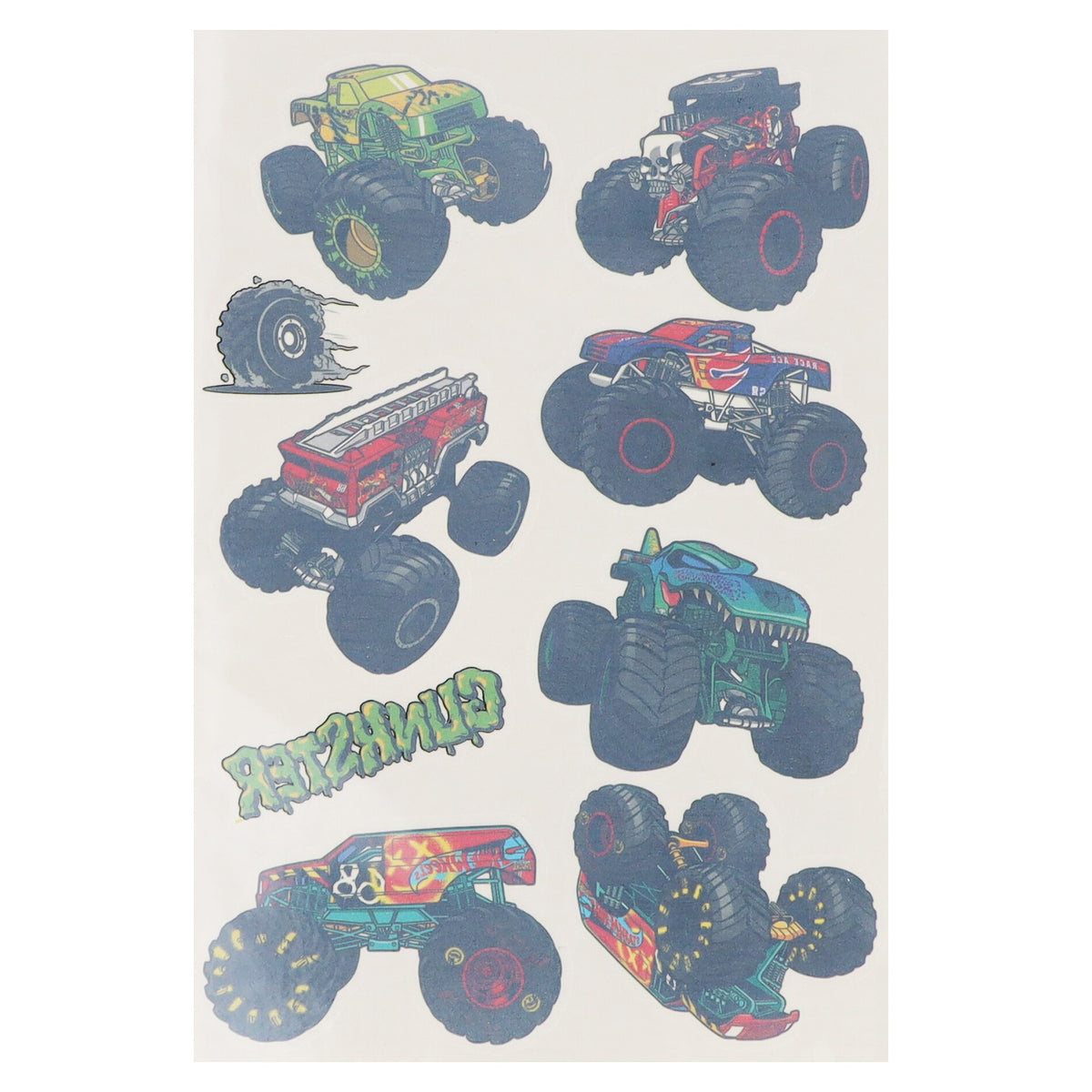 Tatuaże 10x19 cm  Hot Wheels Monster Truck