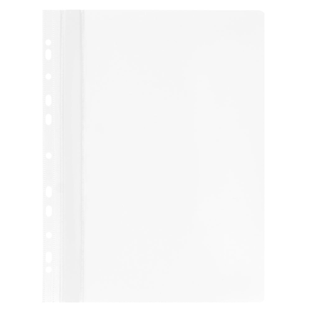 Skoroszyt PVC twardy wpinany na dokumenty A4 biały A 10