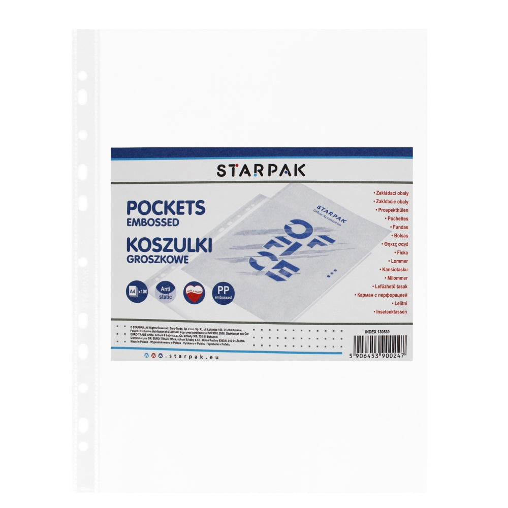 Koszulka PP A4 groszkowa 40mic 100szt