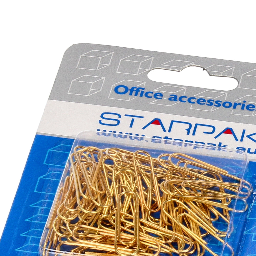 Golden metal paper clip 28 50 pcs