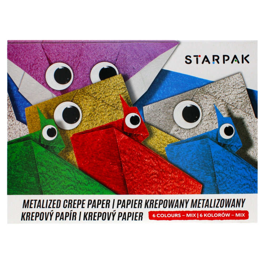 Papier krepowany metalizowany C4 6 kolorów