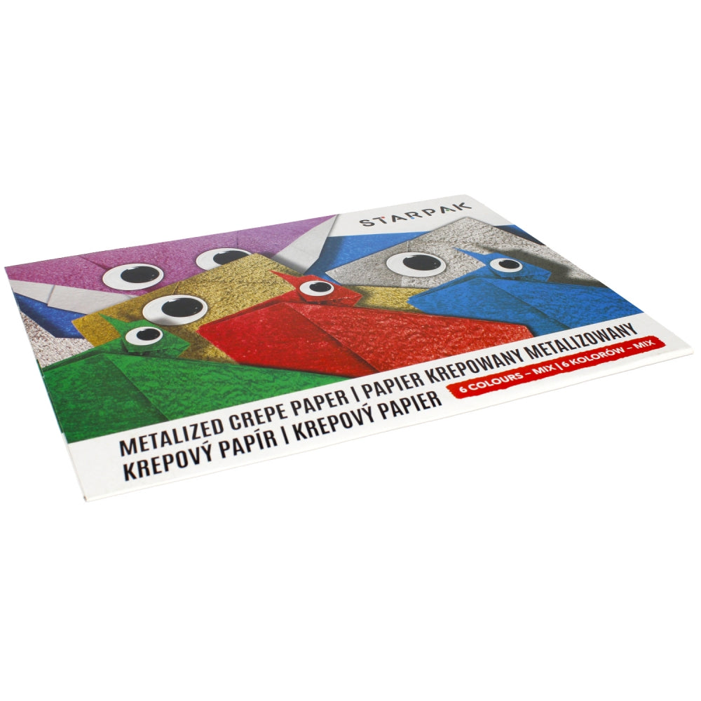 Papier krepowany metalizowany C4 6 kolorów