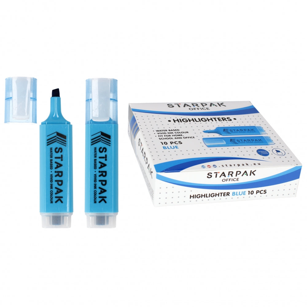 Blue highlighter 10 pcs