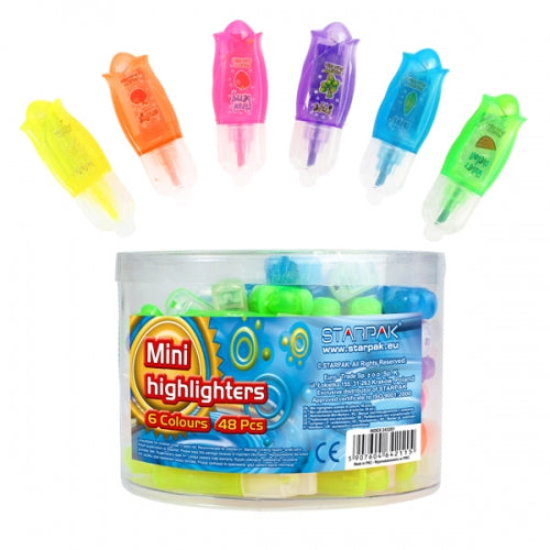 Mini scented highlighter, mixed colours, tube A, 42 pieces