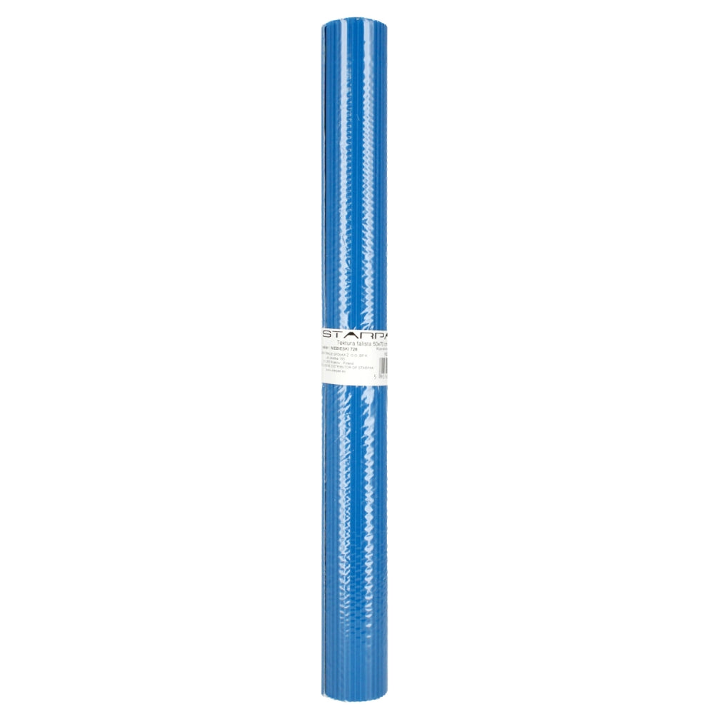 Corrugated cardboard B2 on roll blue