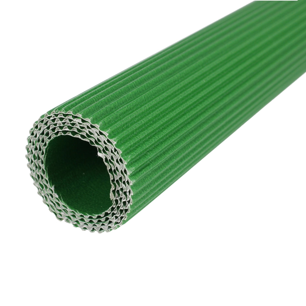Corrugated cardboard B2 dark green in a roll
