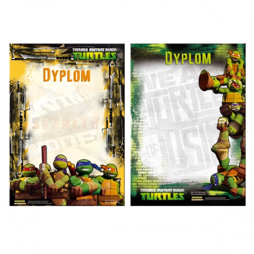 Dyplom A4 Ninja Turtles