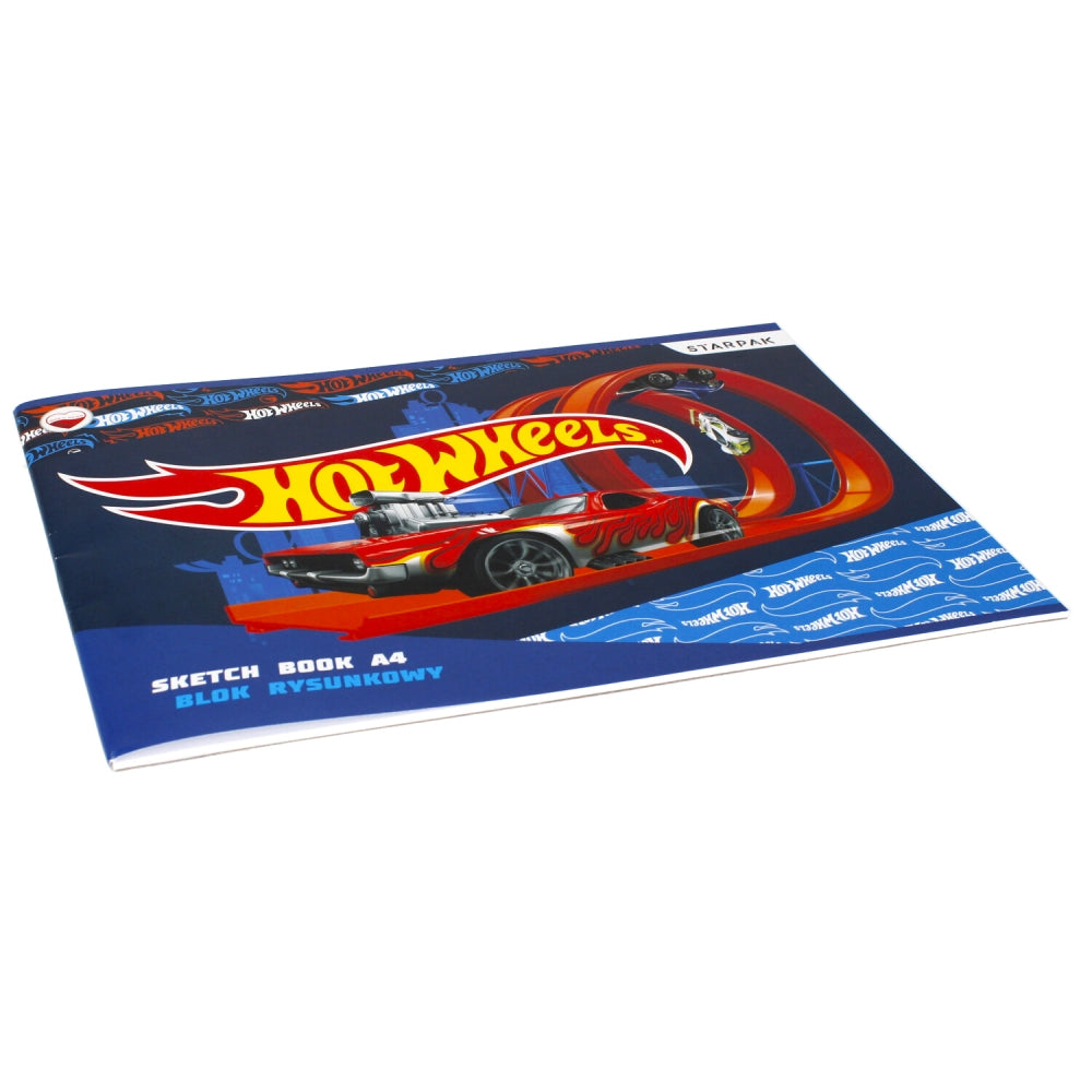 Blok rysunkowy A4/20k biały Hot Wheels