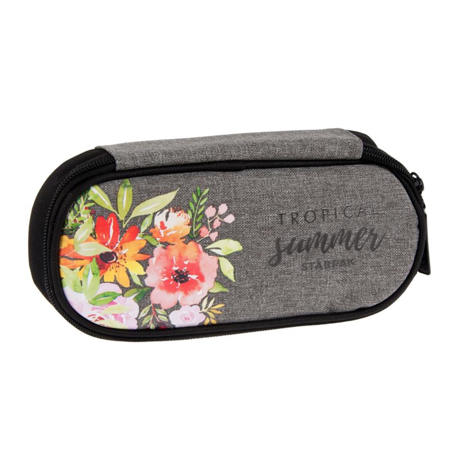 Pencil case oval pouch Tropical Summer