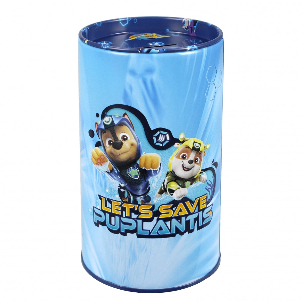 Metal round Paw Patrol piggy bank