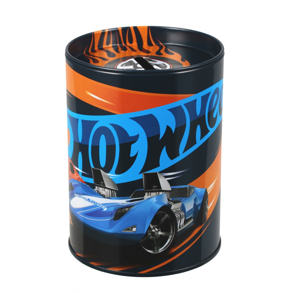 Skarbonka metalowa okrągła Hot Wheels