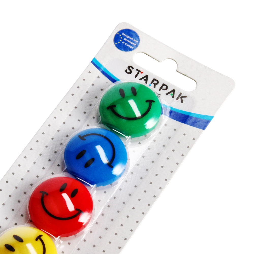 Magnes 30mm Emoticon2 mix kolorów 6szt