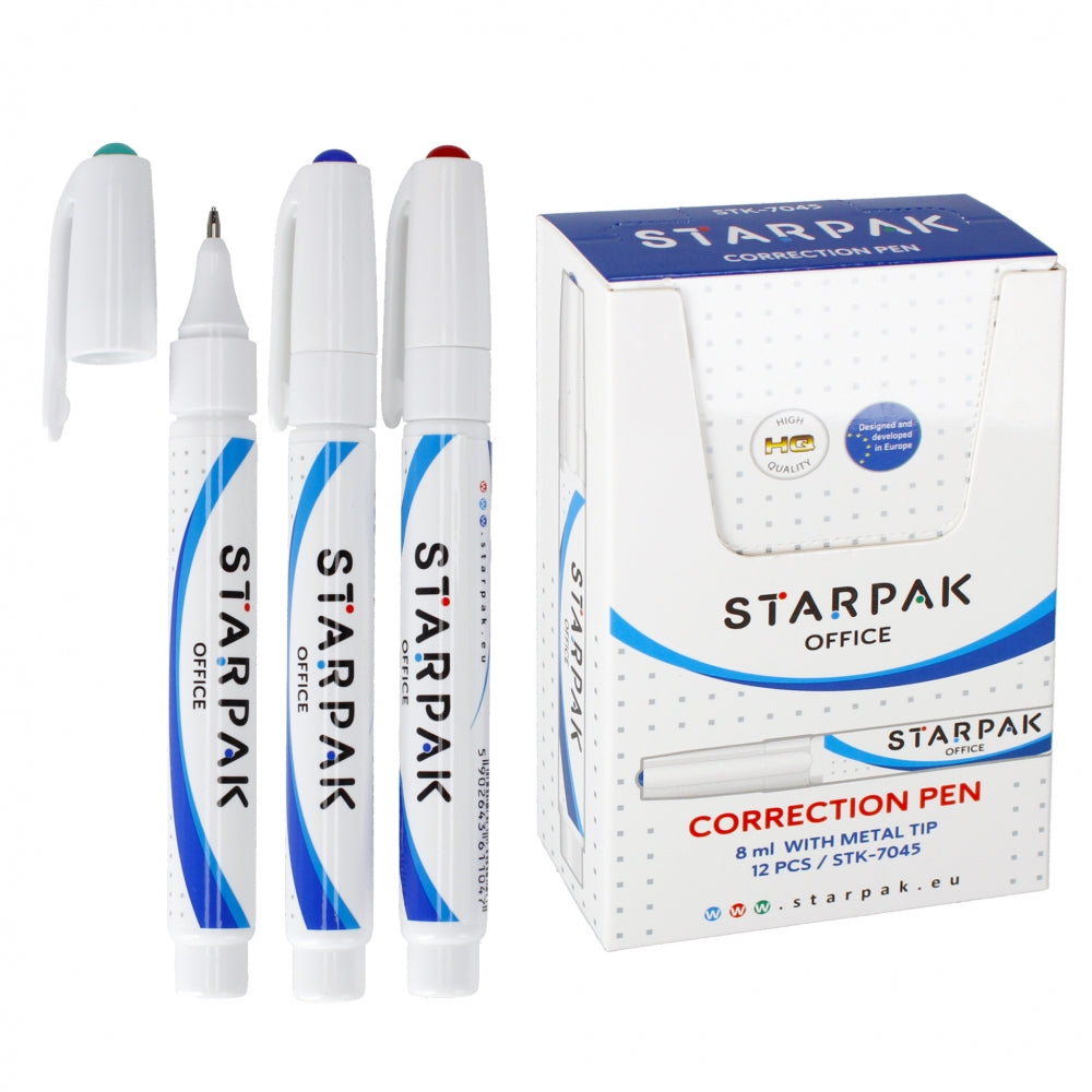 Korektor w piórze 8ml metalowa końcówka display A 12