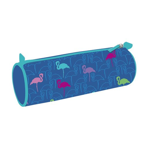 Flamingo tube pencil case