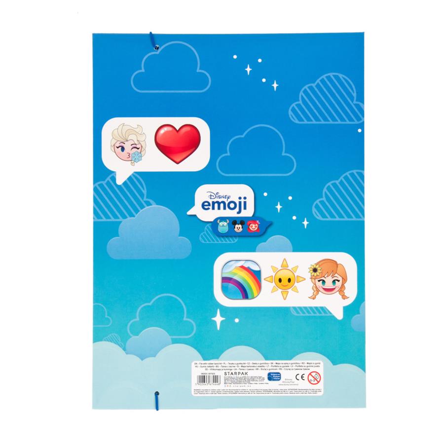 Folder with Elastic A4 Emoji Frozen