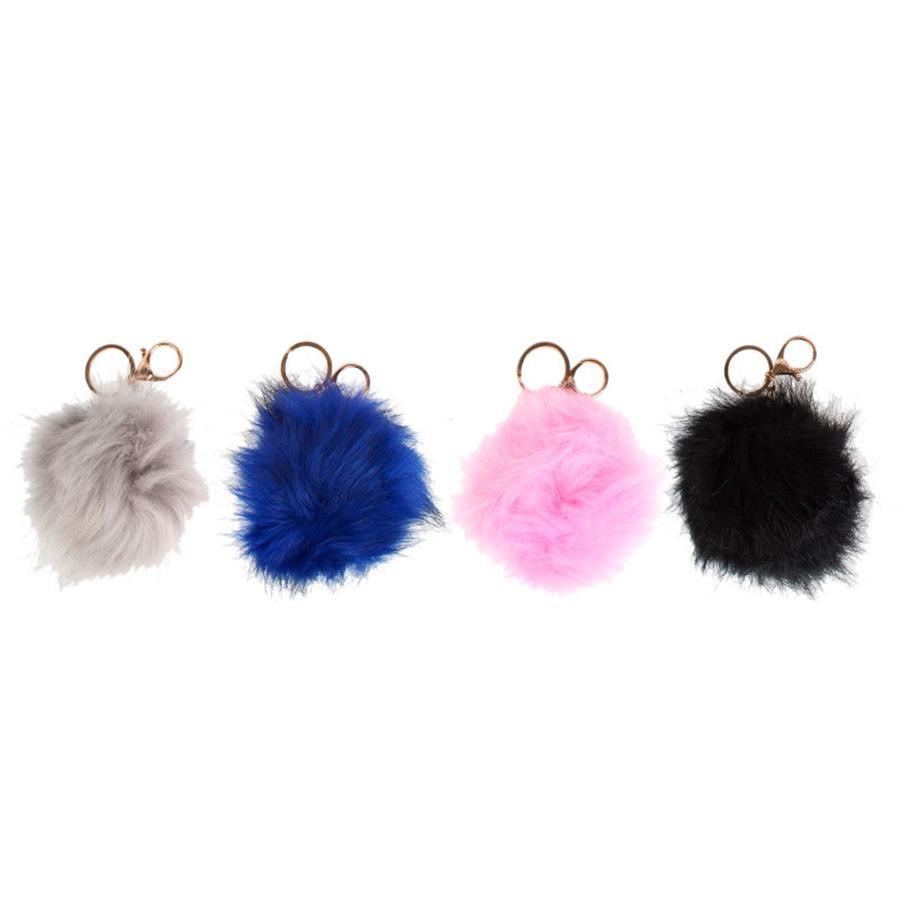 Brelok pluszowy pompon 10 cm
