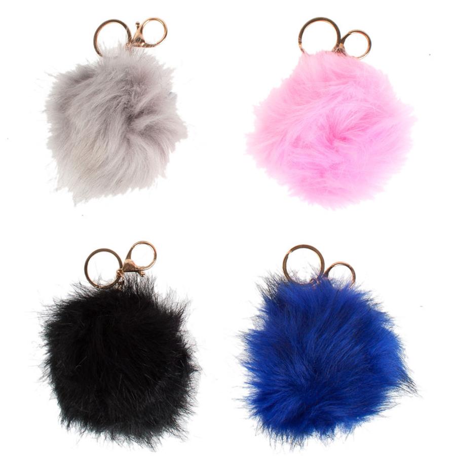 Brelok pluszowy pompon 10 cm