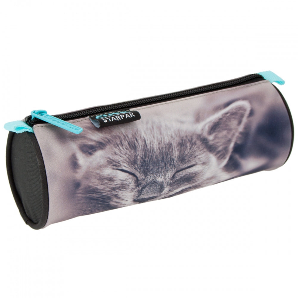 Kitty Sepia Tube Pencil Case