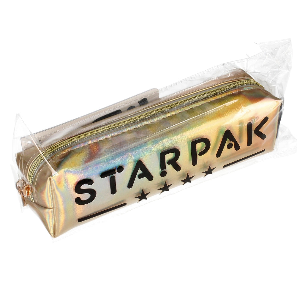 Piórnik saszetka 1zamek Sparkle złoto