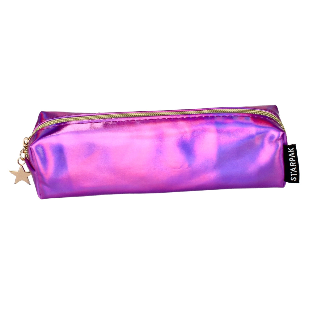 Piórnik saszetka 1zamek Sparkle fiolet