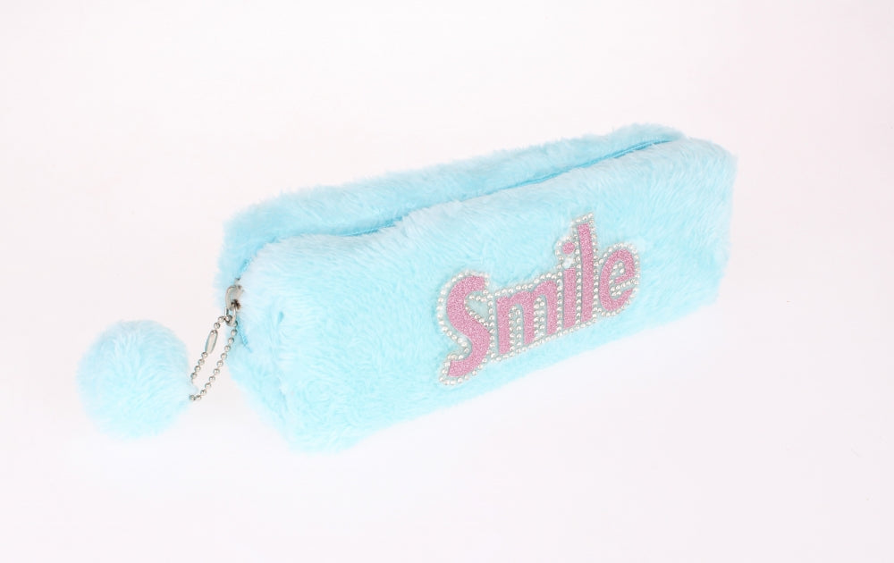 Piórnik saszetka pluszowa 1zamek Smile