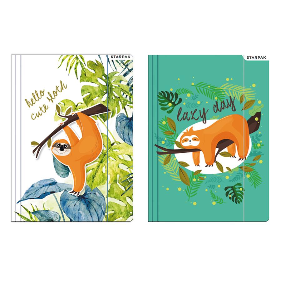 A4 Elastic Folder Sloth