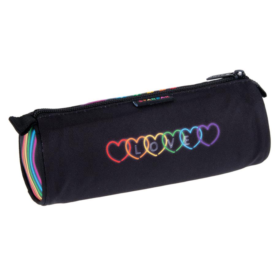 Piórnik tuba 1zamek Rainbow2