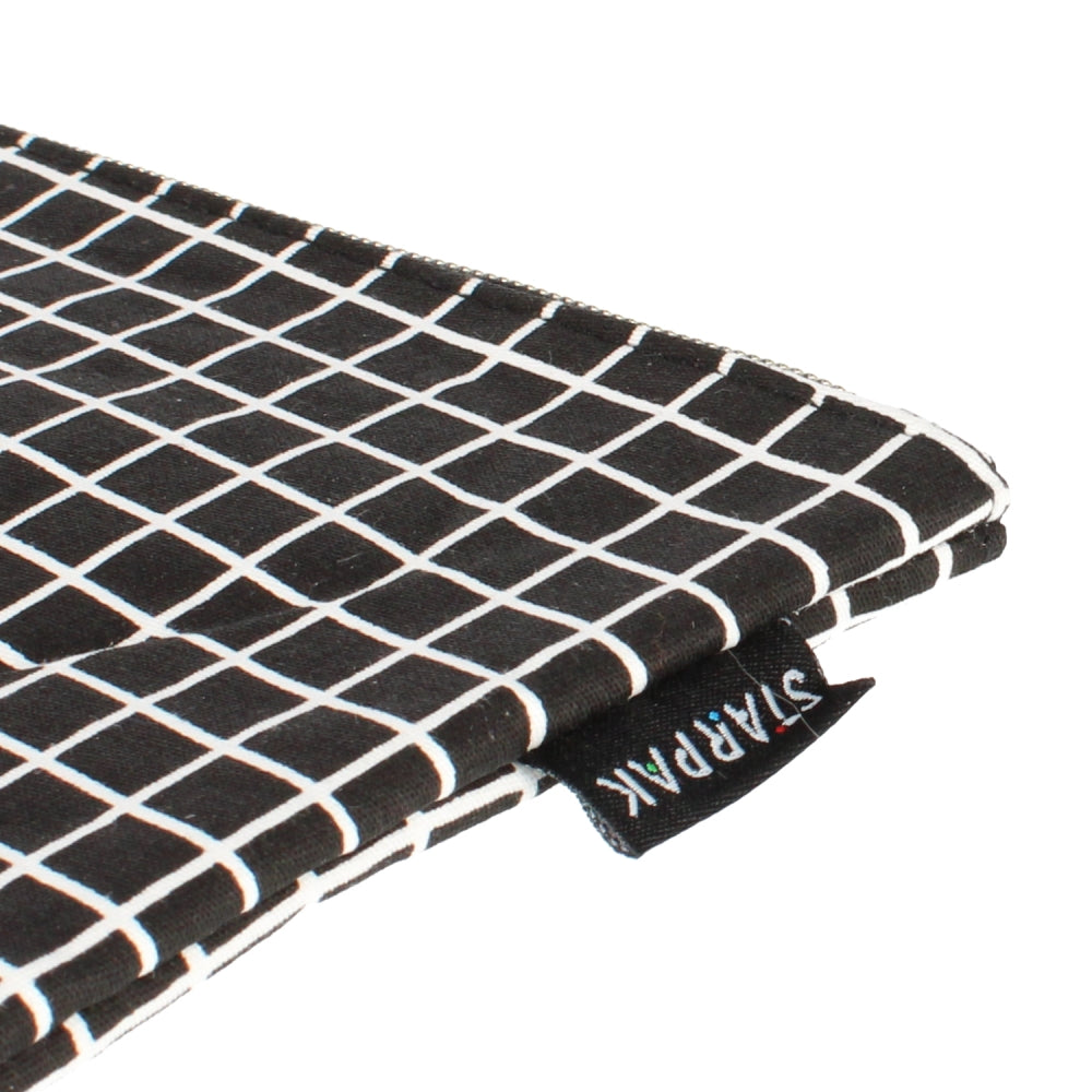 Pencil case pouch 1-zip grid