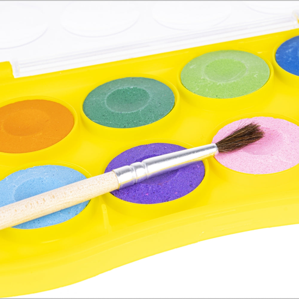 Farby akwarelowe 12 kolorów pędzelek Play-Doh