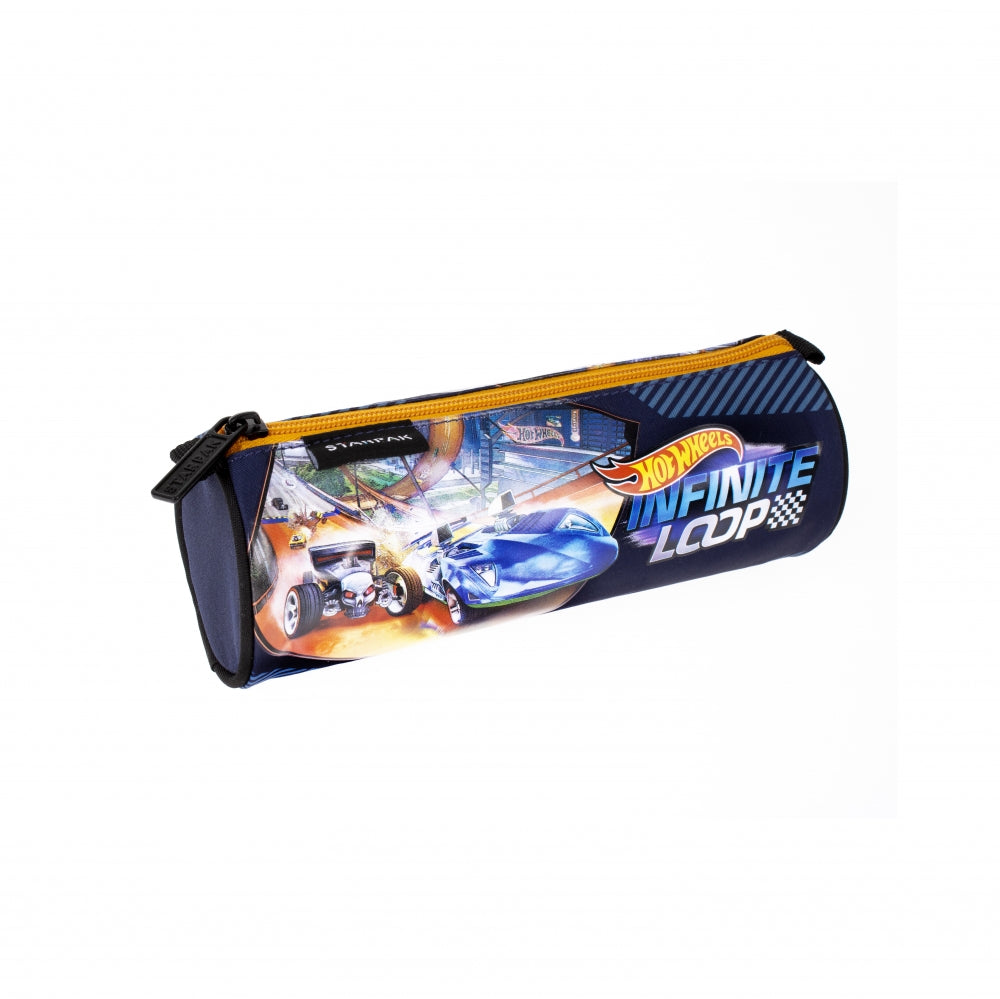 Pencil case tube 1 zipper Hot Wheels