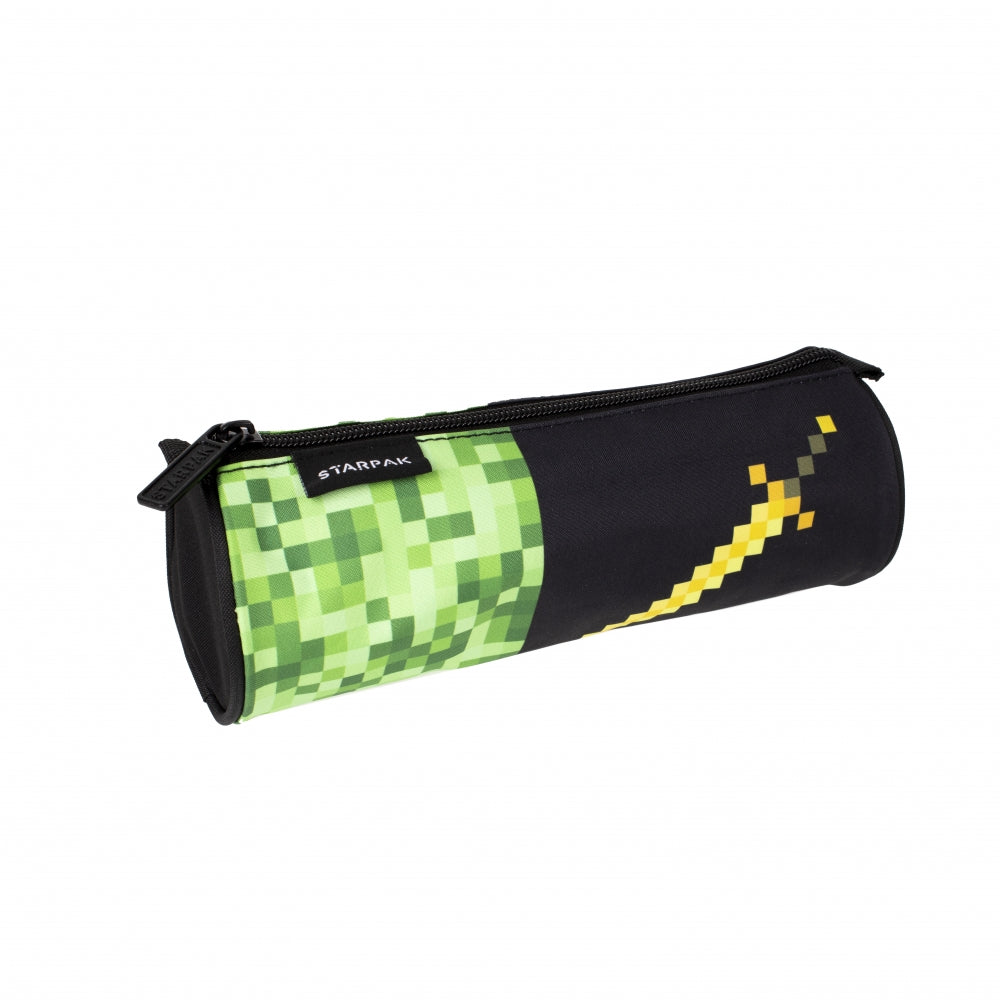 Pencil case tube Pixel Green